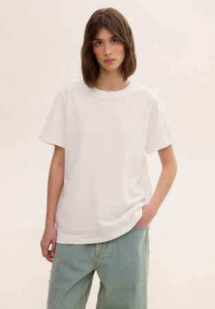 Футболка basic молочная (плотность ткани 190 г)